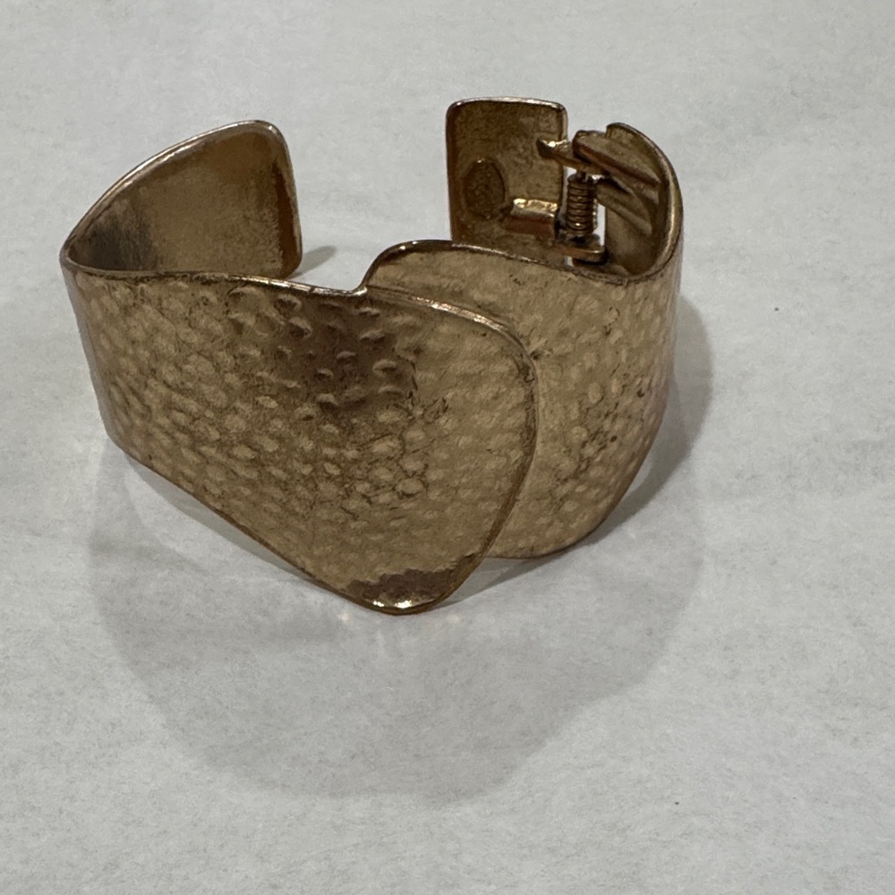 Textured Gold Cuff Bracelet